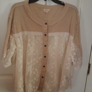 Pole Flower lace Top.